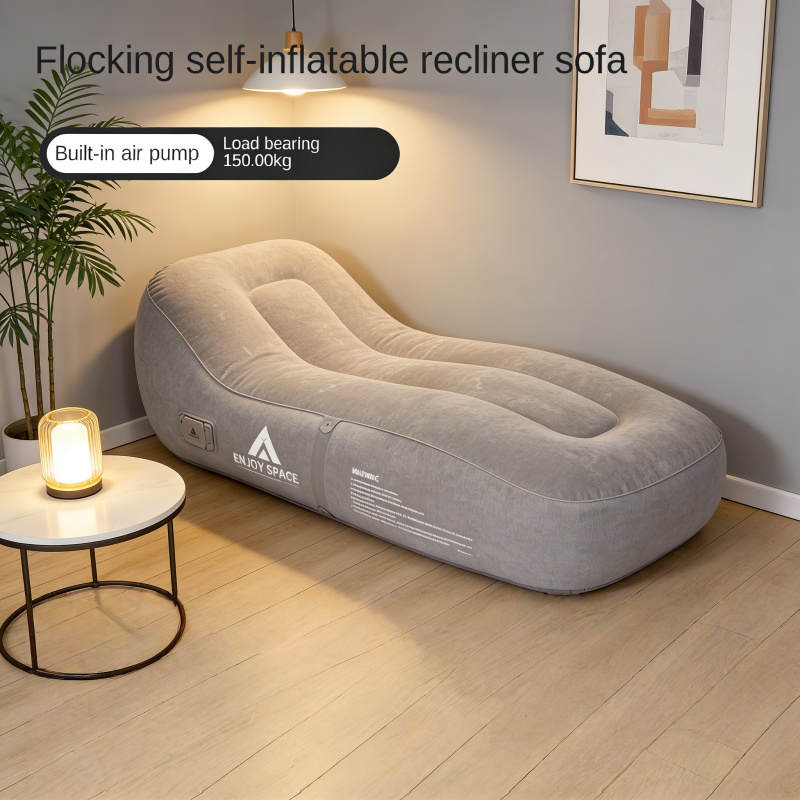Outdoor Furniture Designer - เก้าอี้โซฟาพองลมสำหรับพักผ่อนกลางแจ้งพร้อมปั๊มลมในตัว ดีไซน์พับได้กันน้ำ เหมาะสำหรับครอบครัว/การตั้งแคมป์