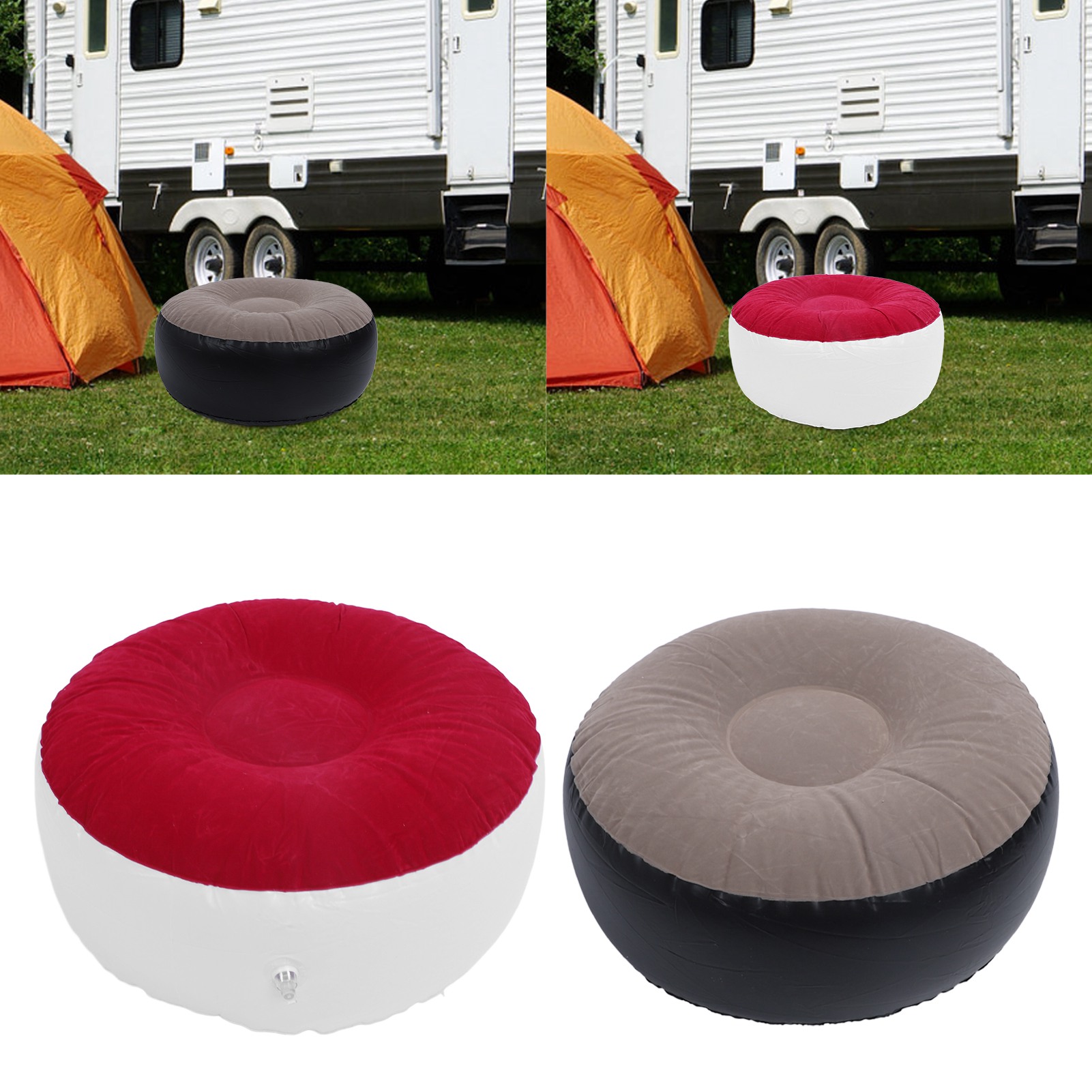 Outdoor Furniture Designer - เก้าอี้พองลมแบบพกพา น้ำหนักเบา ดีไซน์ตามหลักสรีรศาสตร์ ทรงกลม เหมาะสำหรับการเดินทางและตั้งแคมป์