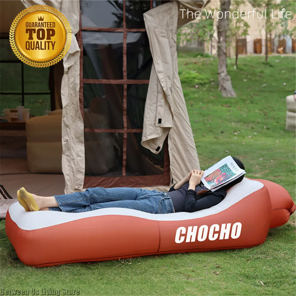 Outdoor Furniture Designer - เตียงโซฟาเป่าลมสุดหรู - ดีไซน์ไม่ม้วนกว้างพิเศษสําหรับชายหาด สวน และในร่ม |