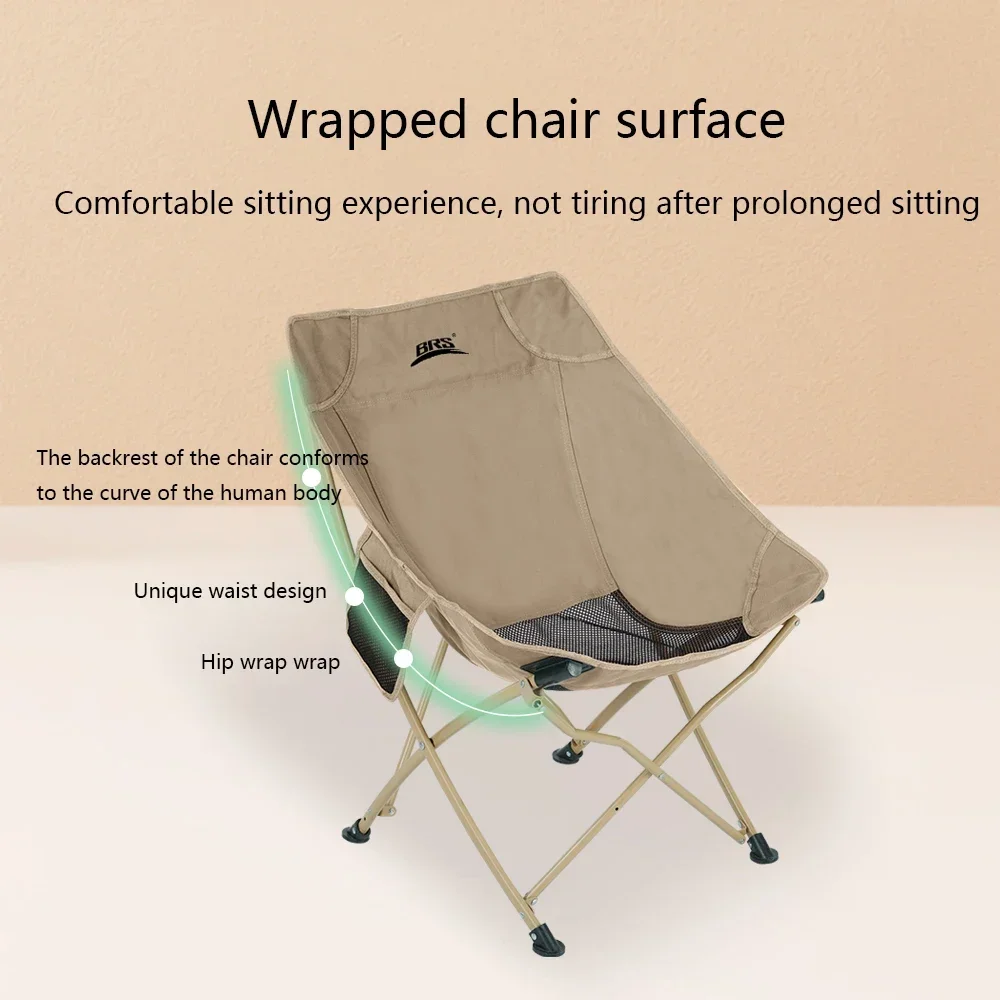 Outdoor Furniture Diy Plans - 2026 เก้าอี้ตั้งแคมป์พับได้แบบพกพา BRS-Y03 สำหรับใช้งานกลางแจ้ง พร้อมพนักพิงศีรษะ เก้าอี้นักท่องเที่ยวน้ำหนักเบา