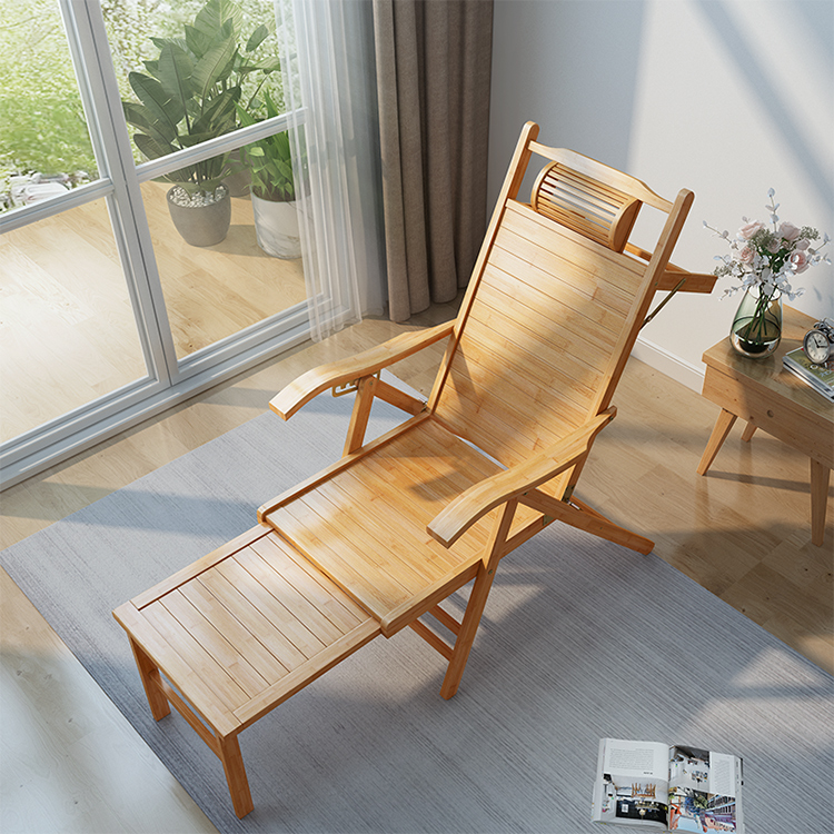 Outdoor Furniture Designer - เก้าอี้พักผ่อนพับได้ ดีไซน์ทันสมัย น้ำหนักเบา ทำจากไม้ไผ่ สำหรับใช้ในบ้าน เฟอร์นิเจอร์สำหรับกลางแจ้ง