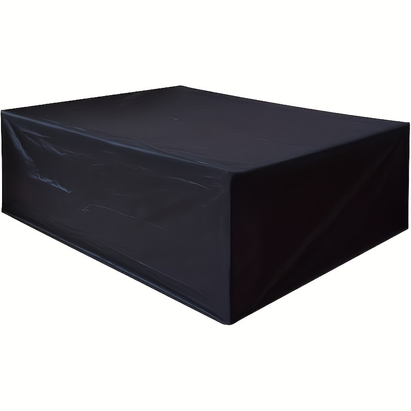 Outdoor Furniture Used - ผ้าคลุมเฟอร์นิเจอร์กลางแจ้งสีดำ, ผ้าคลุมโต๊ะและเก้าอี้ทำจากผ้า Oxford 420D, สำหรับกลางแจ้ง, กันน้ำ