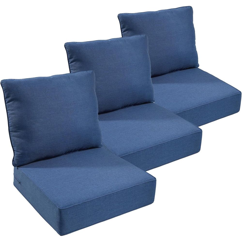 Outdoor Furniture Patio - เบาะรองนั่งสำหรับเฟอร์นิเจอร์กลางแจ้ง หนา 6 นิ้ว กันน้ำ ขนาด