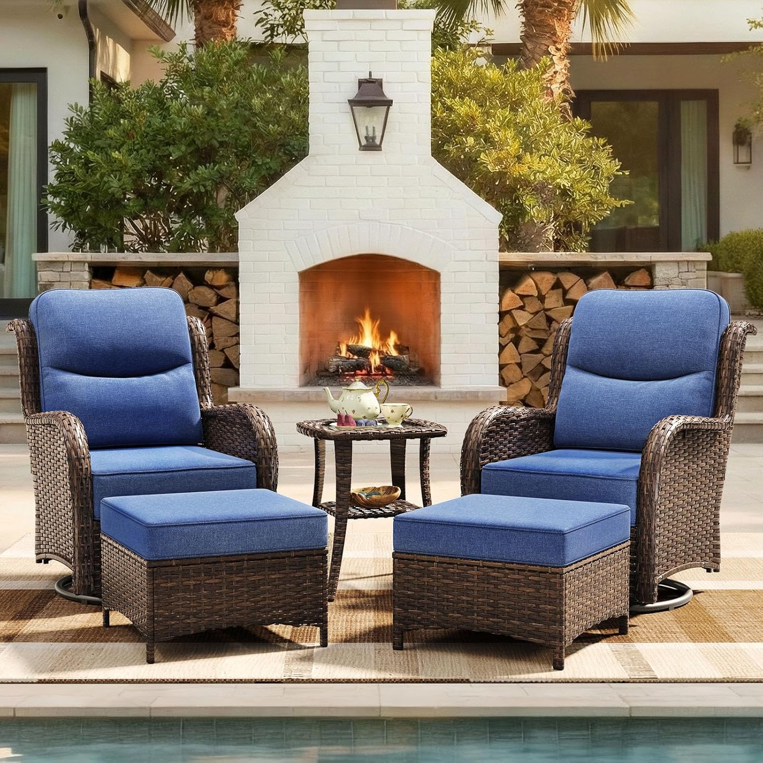 ชุดเฟอร์นิเจอร์ลานบ้านสุดหรู พ - Outdoor Furniture Ofo บทวิจารณ์และราคา