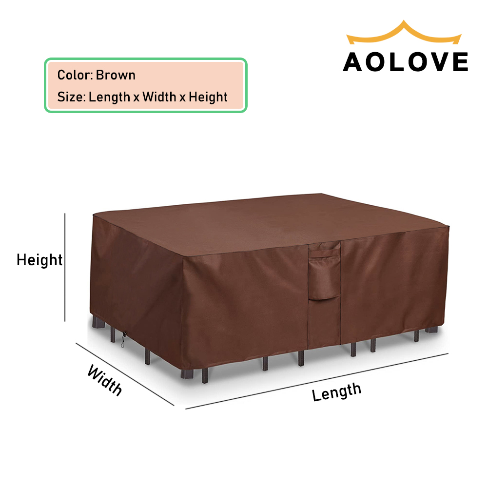 สีน้ําตาล 420D HEAVY DUTY กันน - Outdoor Furniture Upholstery Near Me บทวิจารณ์และราคา