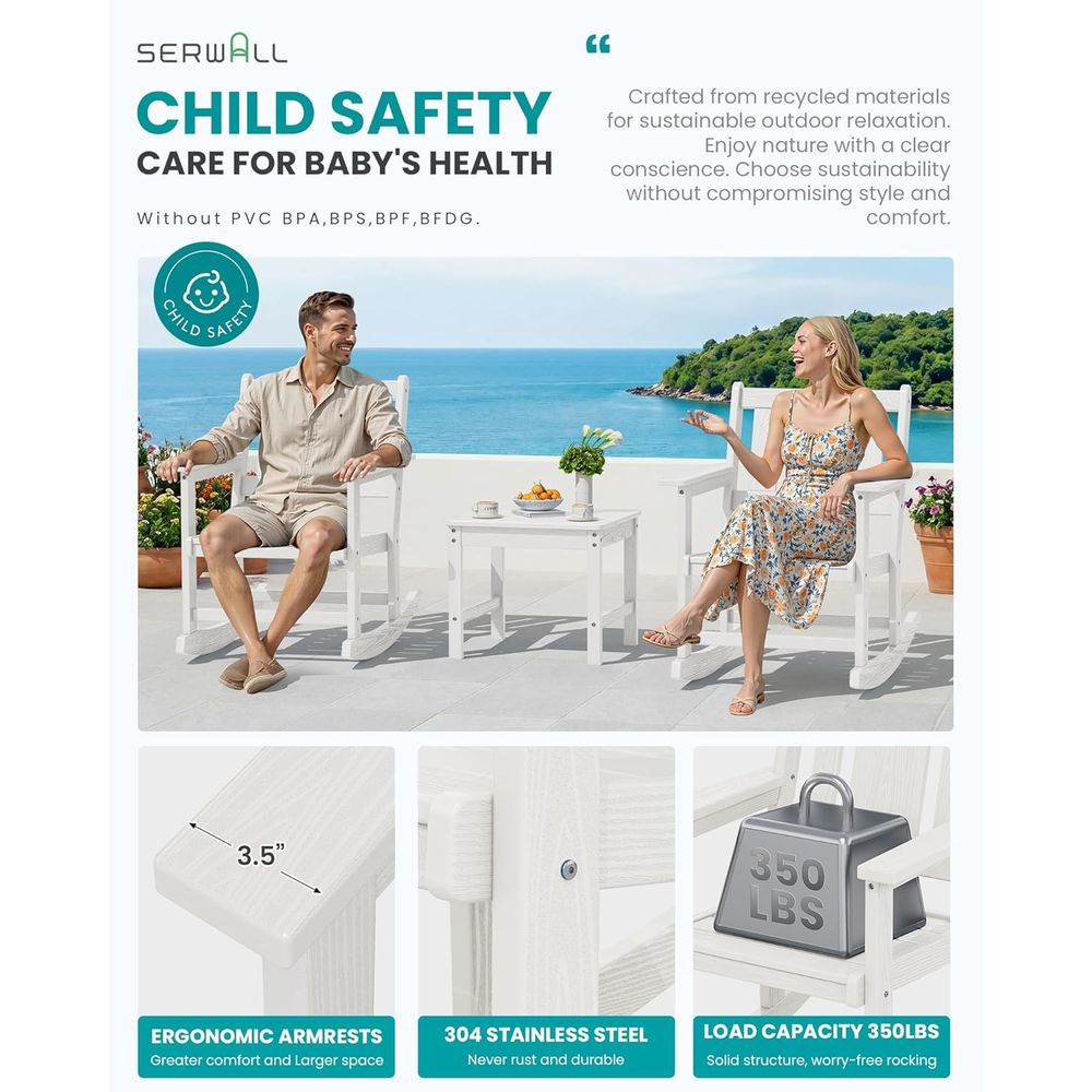 ชุดเก้าอี้โยกกลางแจ้ง 2 ตัวพร้ - Outdoor Furniture Ofo บทวิจารณ์และราคา