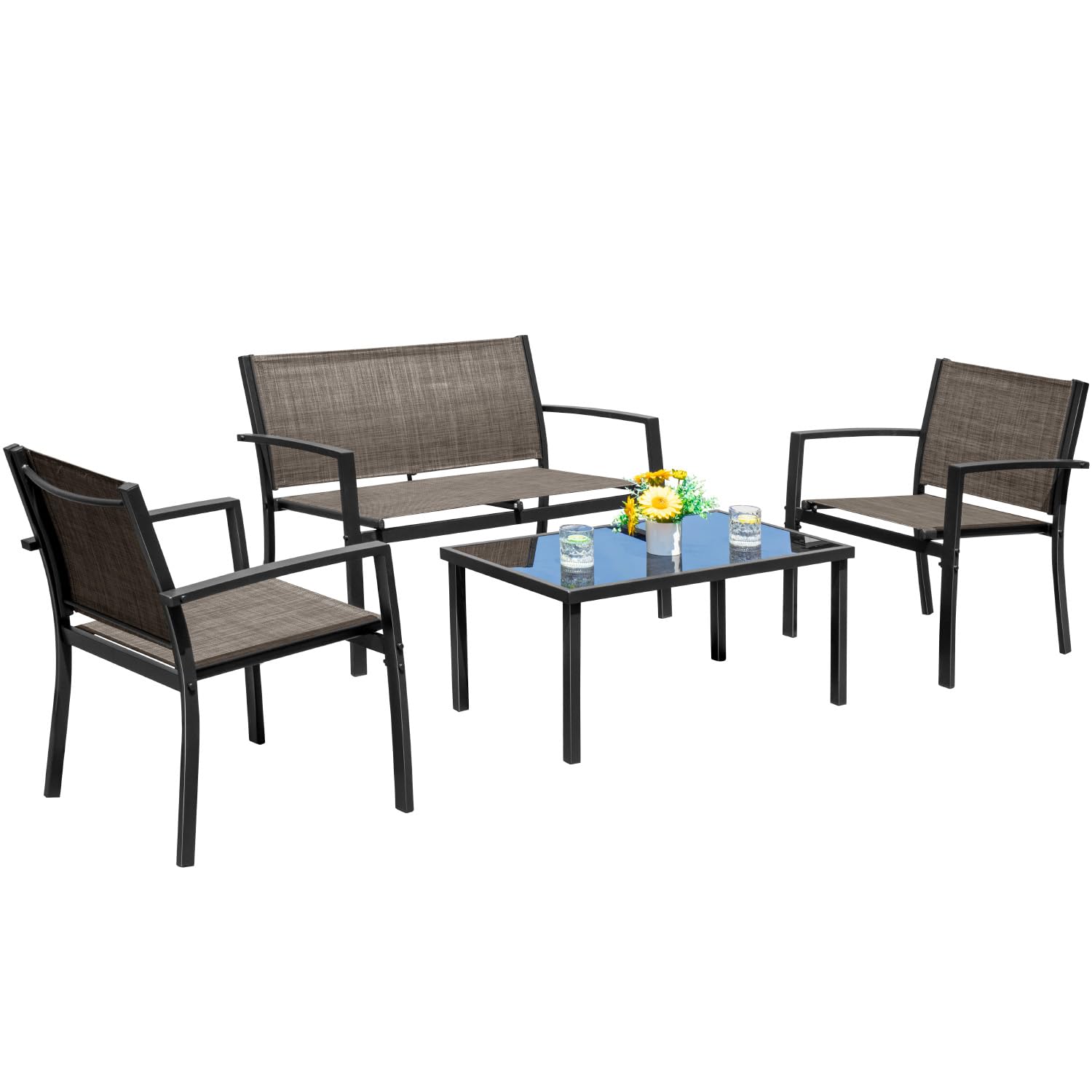 ชุดเฟอร์นิเจอร์กลางแจ้ง 4 ชิ้น - Outdoor Furniture Ofo บทวิจารณ์และราคา