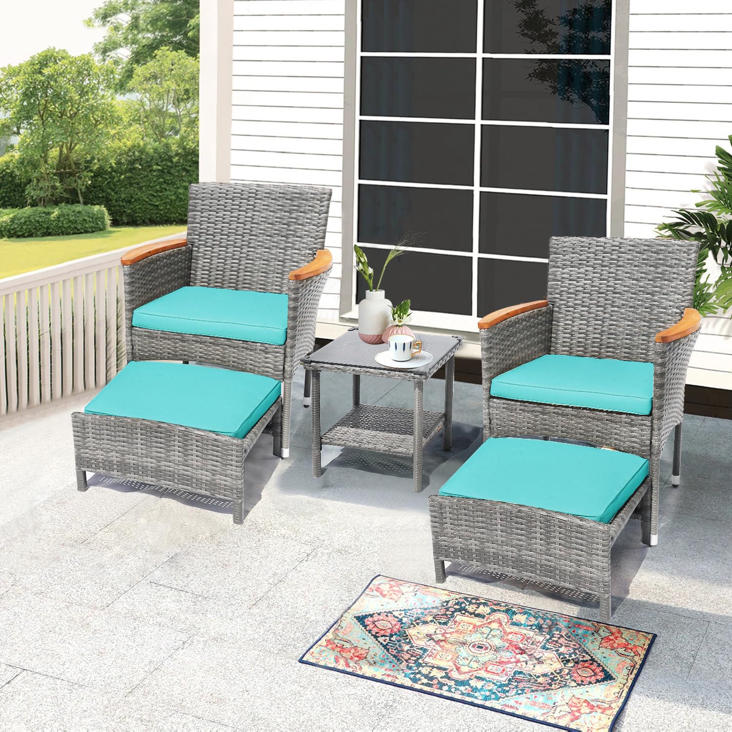 ชุดเฟอร์นิเจอร์สนามกลางแจ้ง 5  - Outdoor Furniture Ofo บทวิจารณ์และราคา