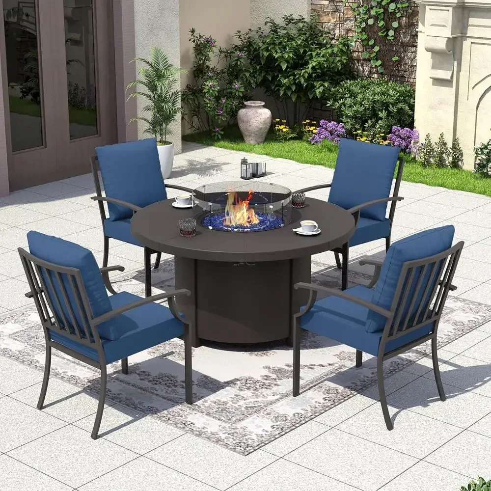 ชุดเฟอร์นิเจอร์กลางแจ้ง 5 ชิ้น - Outdoor Furniture Set With Fire Pit บทวิจารณ์และราคา