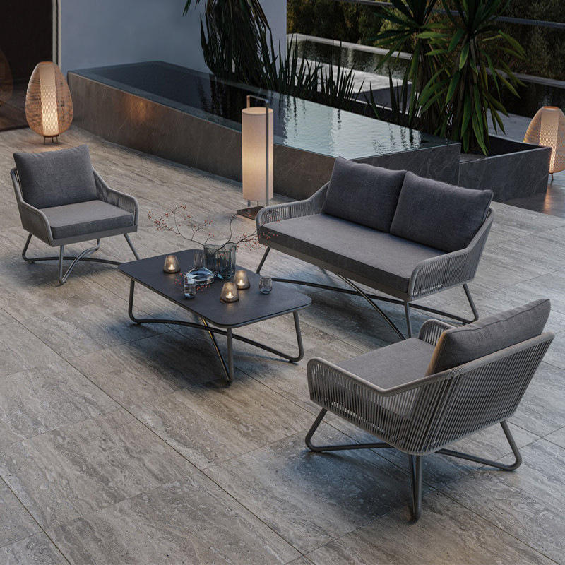# ชุดโซฟาอลูมิเนียมแบบโมดูลสำห - Outdoor Furniture Quick Dry บทวิจารณ์และราคา