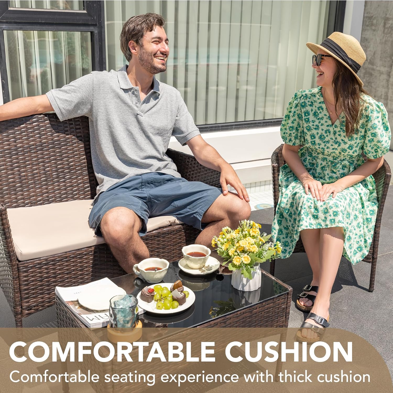 ชุดเฟอร์นิเจอร์สนามกลางแจ้ง 4  - Outdoor Furniture Ofo บทวิจารณ์และราคา