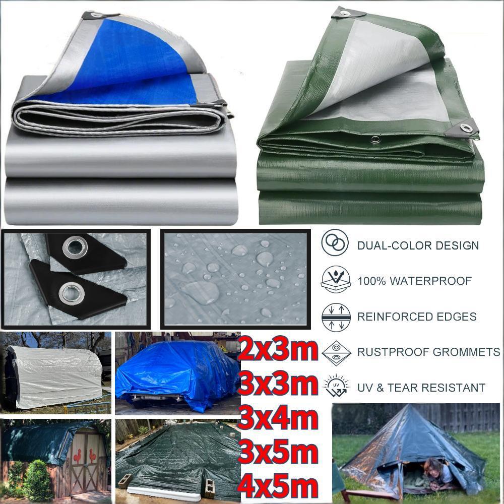 ผ้าใบกันน้ำ PE ขนาดใหญ่ ผ้าคลุ - Outdoor Furniture Paint บทวิจารณ์และราคา