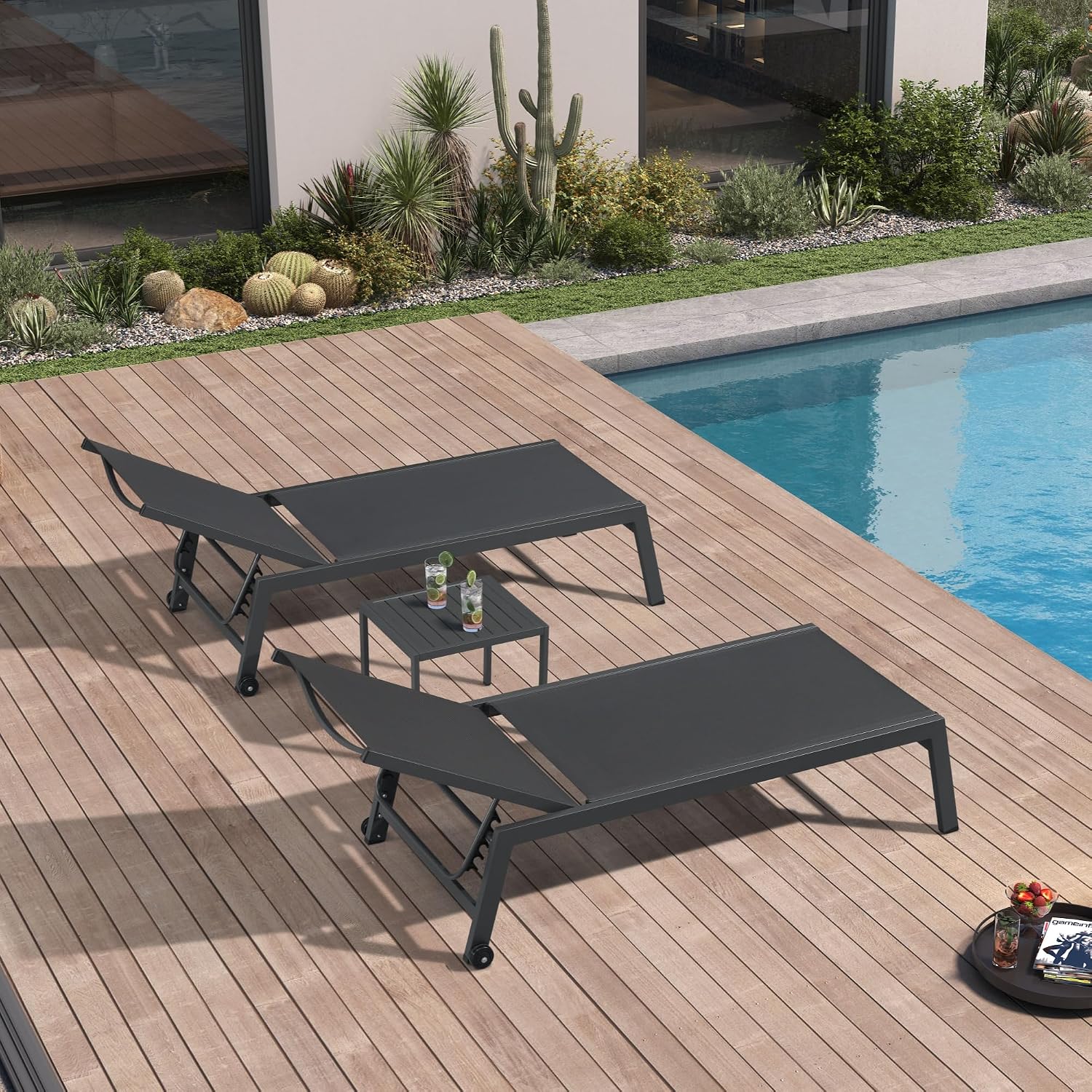 เก้าอี้พักผ่อนสำหรับลานกว้าง 2 - Outdoor Furniture Quick Dry บทวิจารณ์และราคา