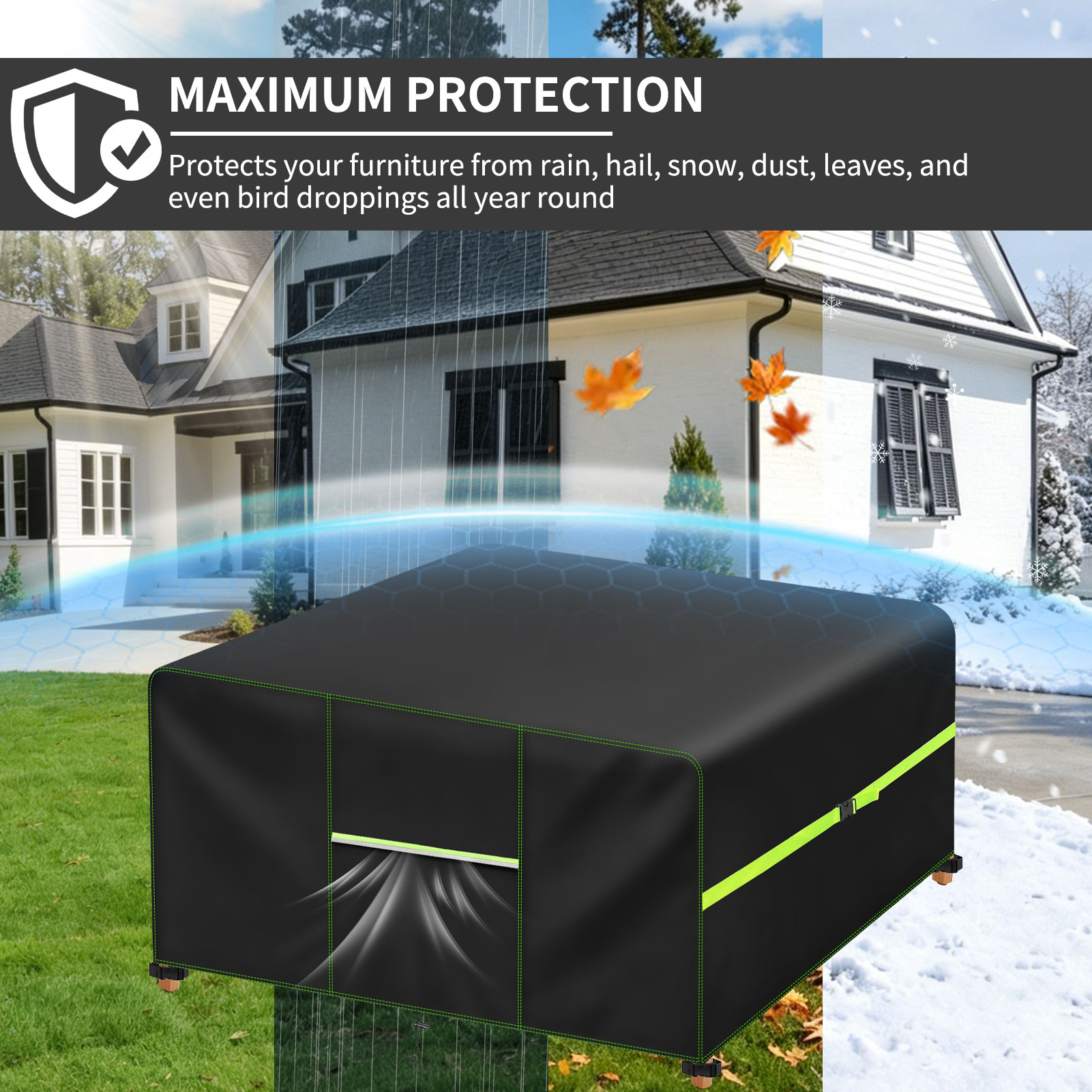 ผ้าคลุมเฟอร์นิเจอร์สวนพร้อมช่อ - Outdoor Furniture Paint บทวิจารณ์และราคา