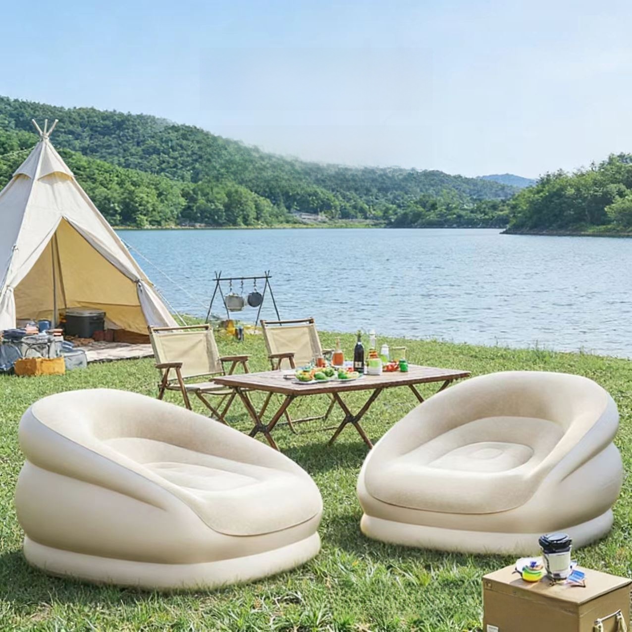 โซฟาพับได้แบบพกพาสำหรับเทศกาลด - Outdoor Furniture Designer บทวิจารณ์และราคา