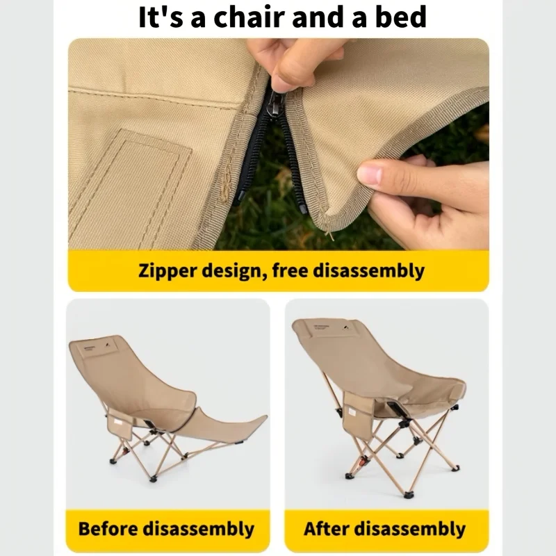 เก้าอี้พระจันทร์พับแบบปรับได้แ - Outdoor Furniture Used บทวิจารณ์และราคา
