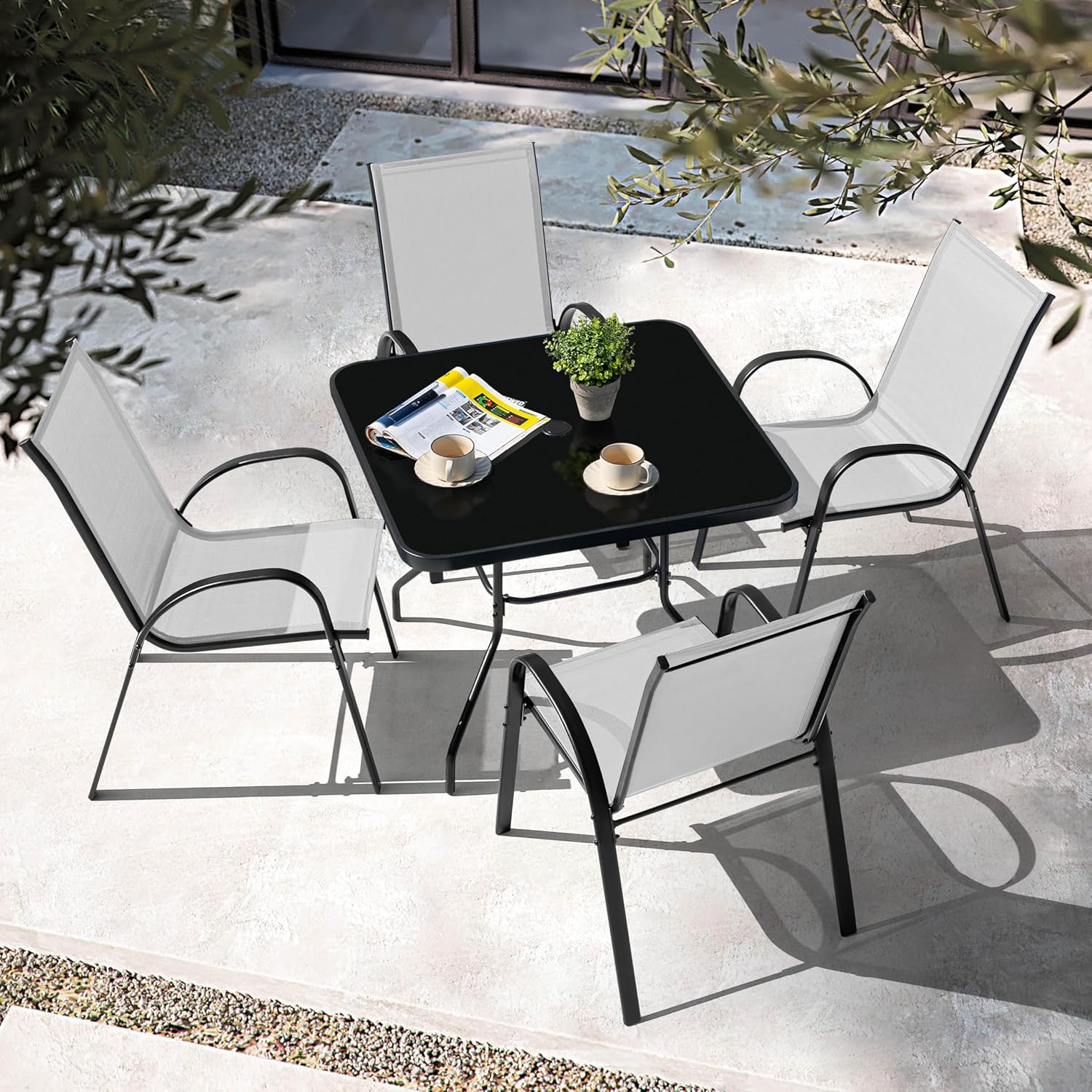 ชุดโต๊ะรับประทานอาหารกลางแจ้ง  - Outdoor Furniture Ofo บทวิจารณ์และราคา