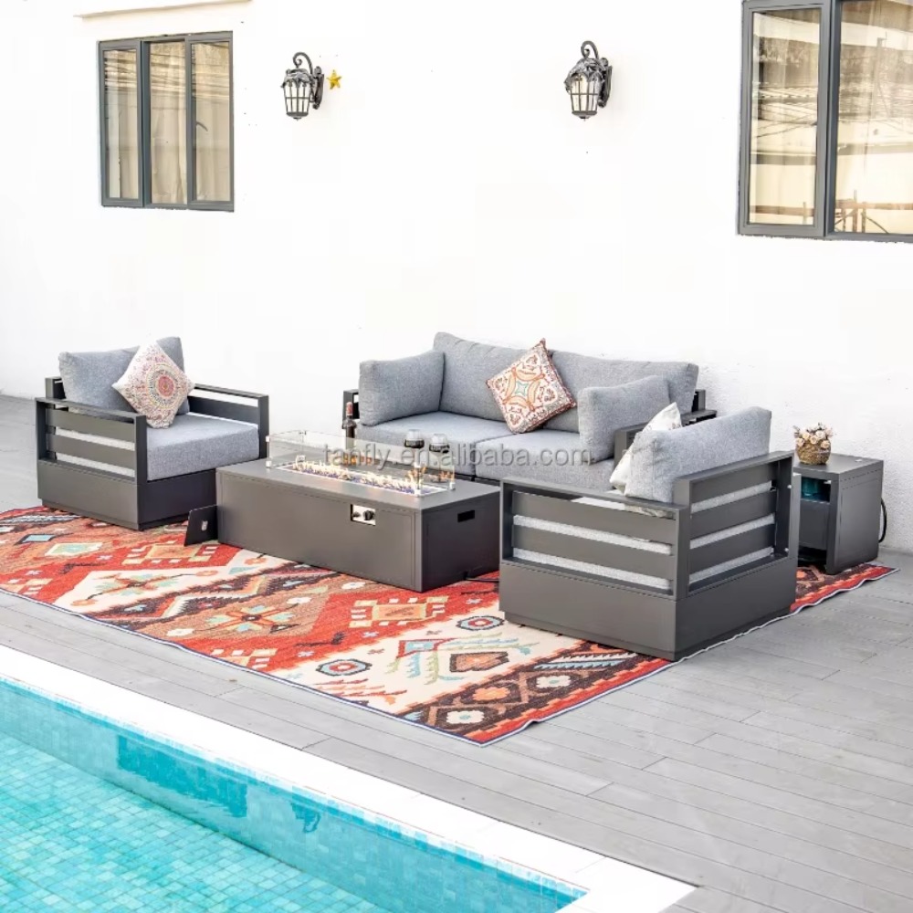 ชุดเฟอร์นิเจอร์กลางแจ้งสำหรับโ - Outdoor Furniture Set With Fire Pit บทวิจารณ์และราคา
