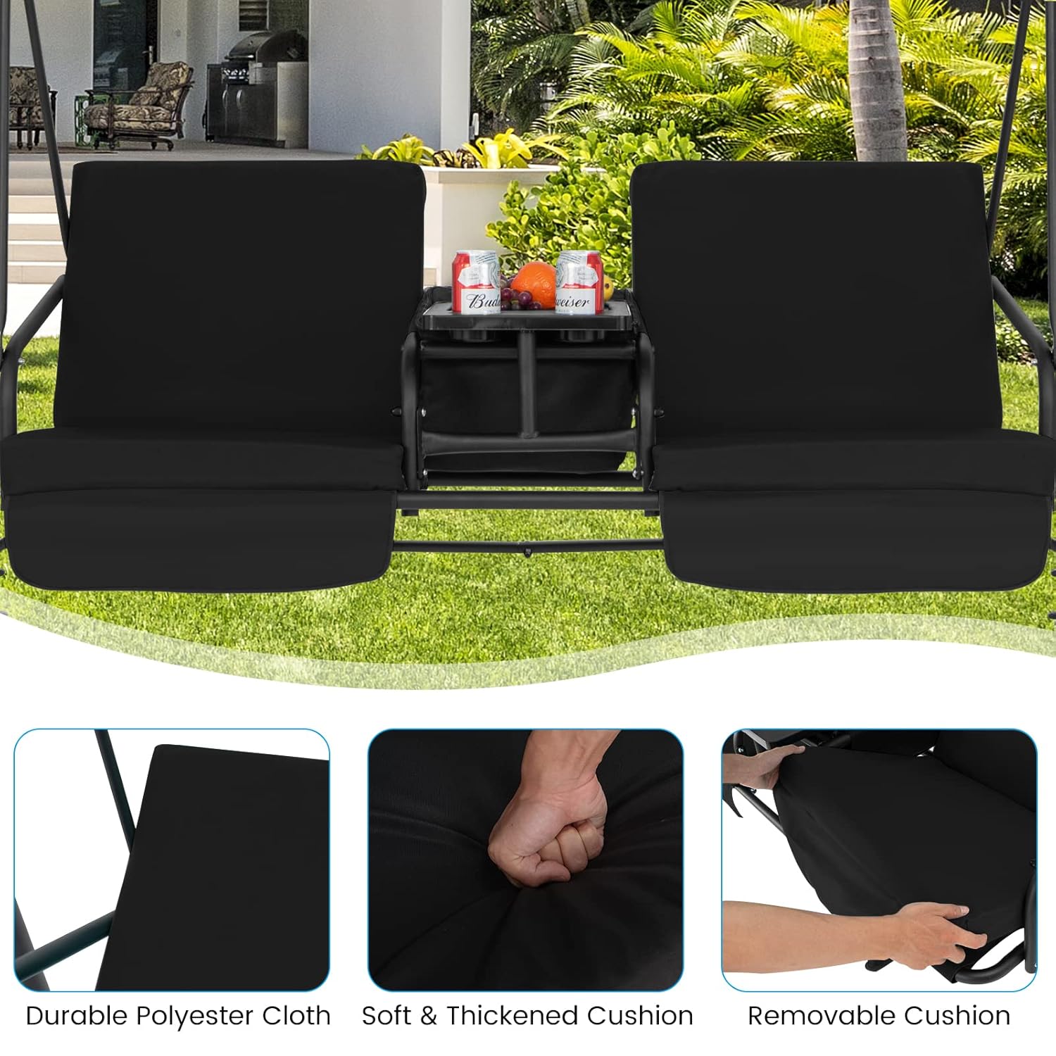 ชิงช้าสำหรับ 2 คน, ชิงช้ากลางแ - Outdoor Furniture Ofo บทวิจารณ์และราคา