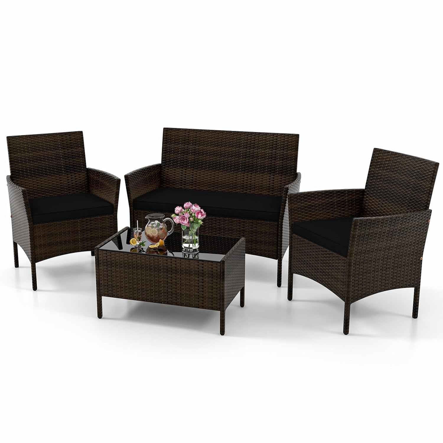 ชุดเฟอร์นิเจอร์ลานบ้าน 4 ชิ้น, - Outdoor Furniture Ofo บทวิจารณ์และราคา