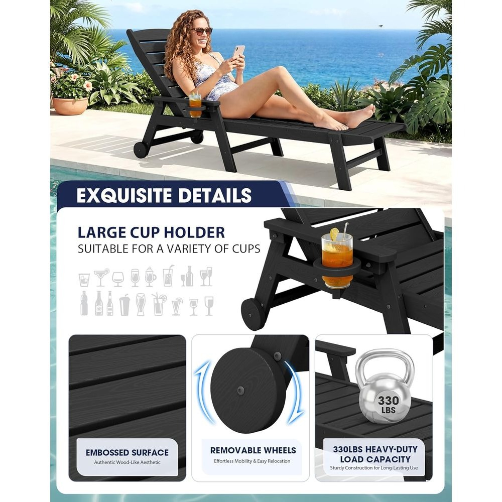 ชุดเก้าอี้พักผ่อน HDPE สำหรับก - Outdoor Furniture Ofo บทวิจารณ์และราคา