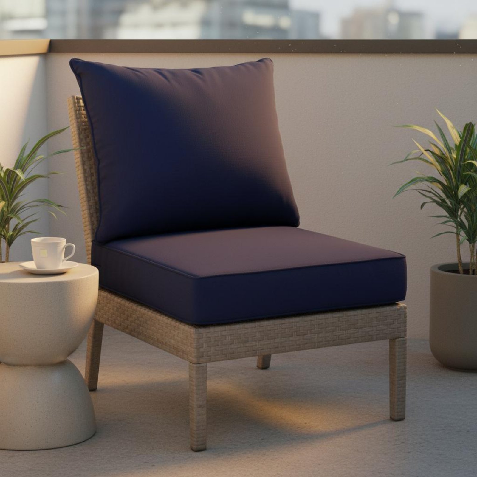 แผ่นรองเก้าอี้ลานบ้านแบบซ่อนได - Outdoor Furniture Cushions บทวิจารณ์และราคา