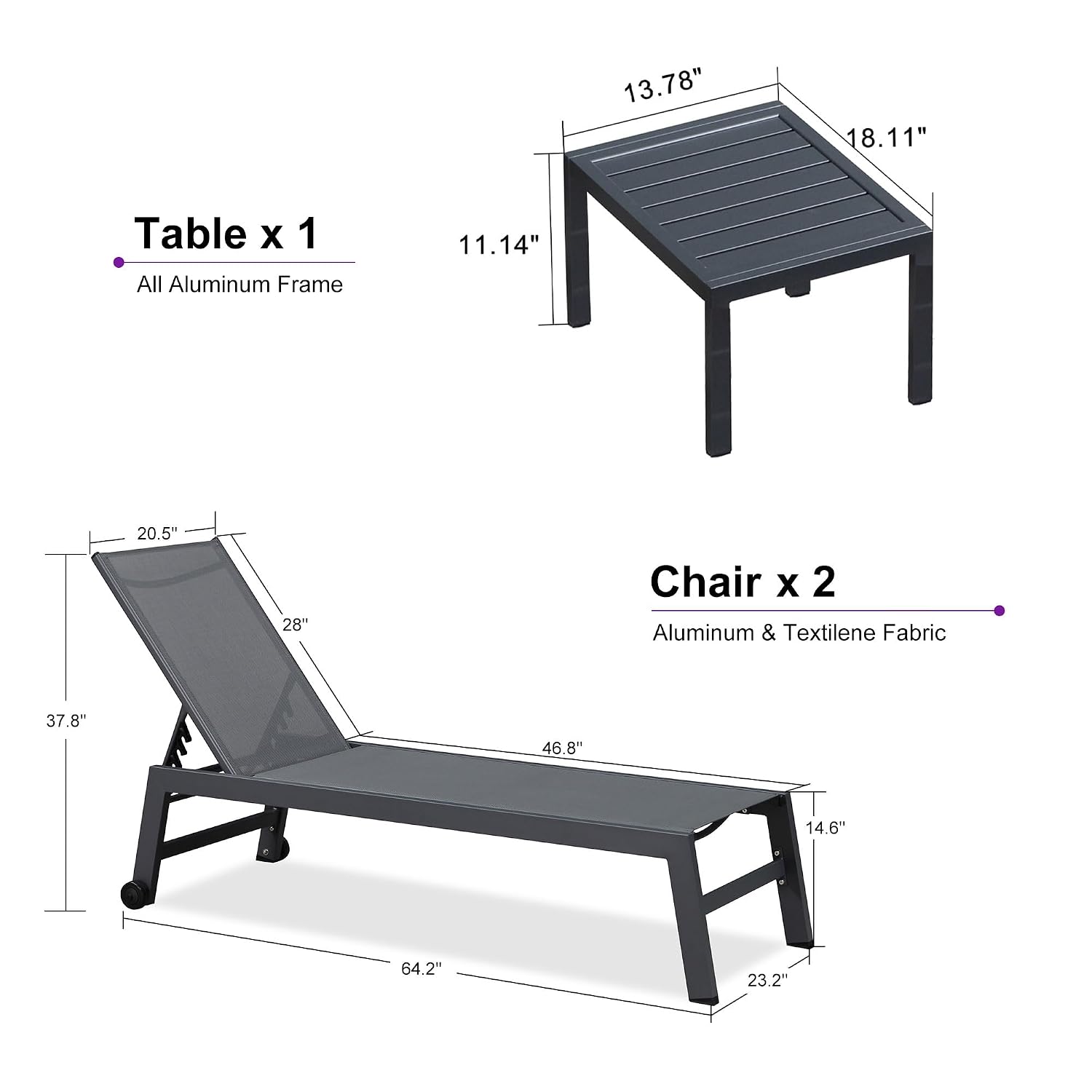 ชุดเก้าอี้พักผ่อนกลางแจ้งแบบตา - Outdoor Furniture Quick Dry บทวิจารณ์และราคา