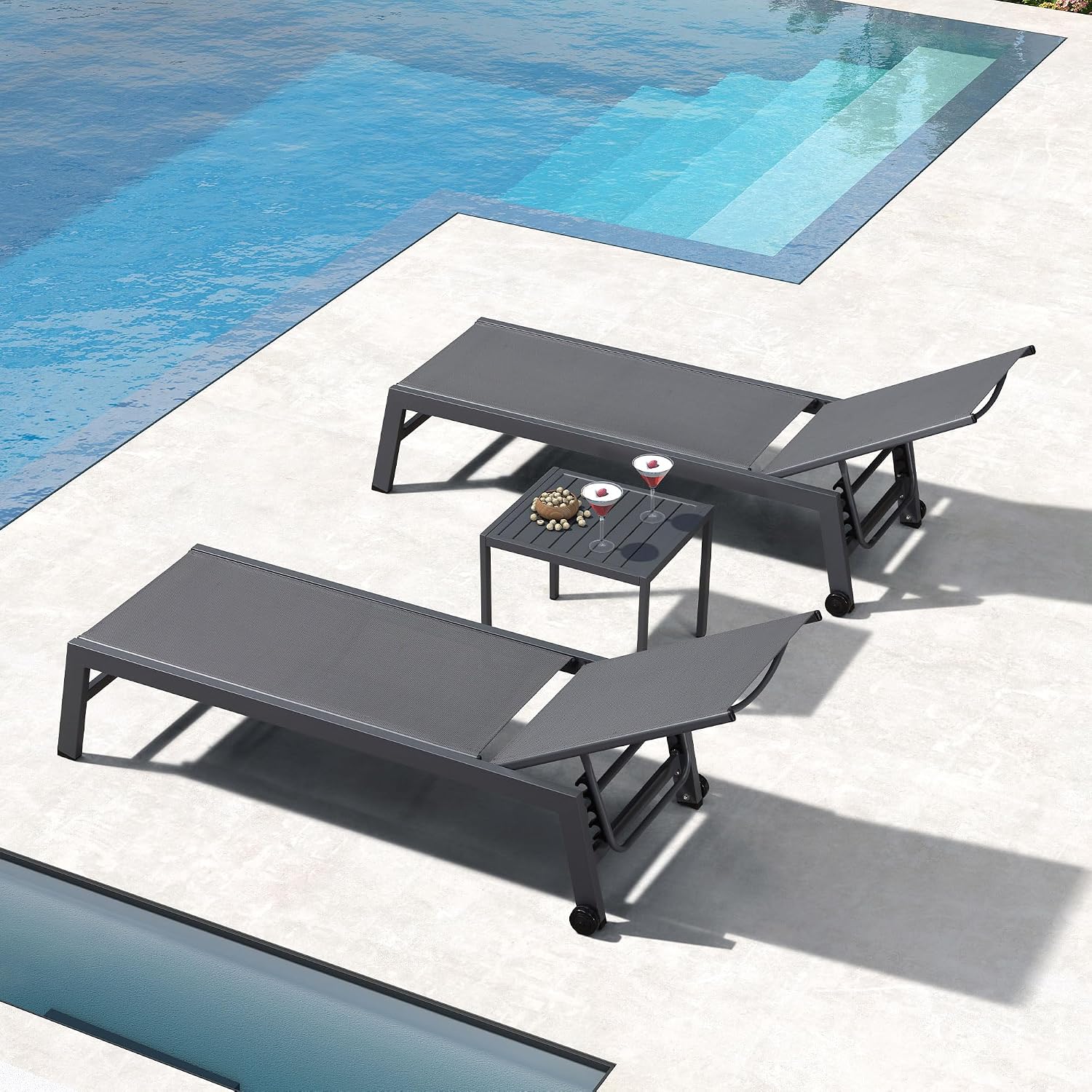 ชุดเก้าอี้พักผ่อนกลางแจ้งแบบตา - Outdoor Furniture Quick Dry บทวิจารณ์และราคา