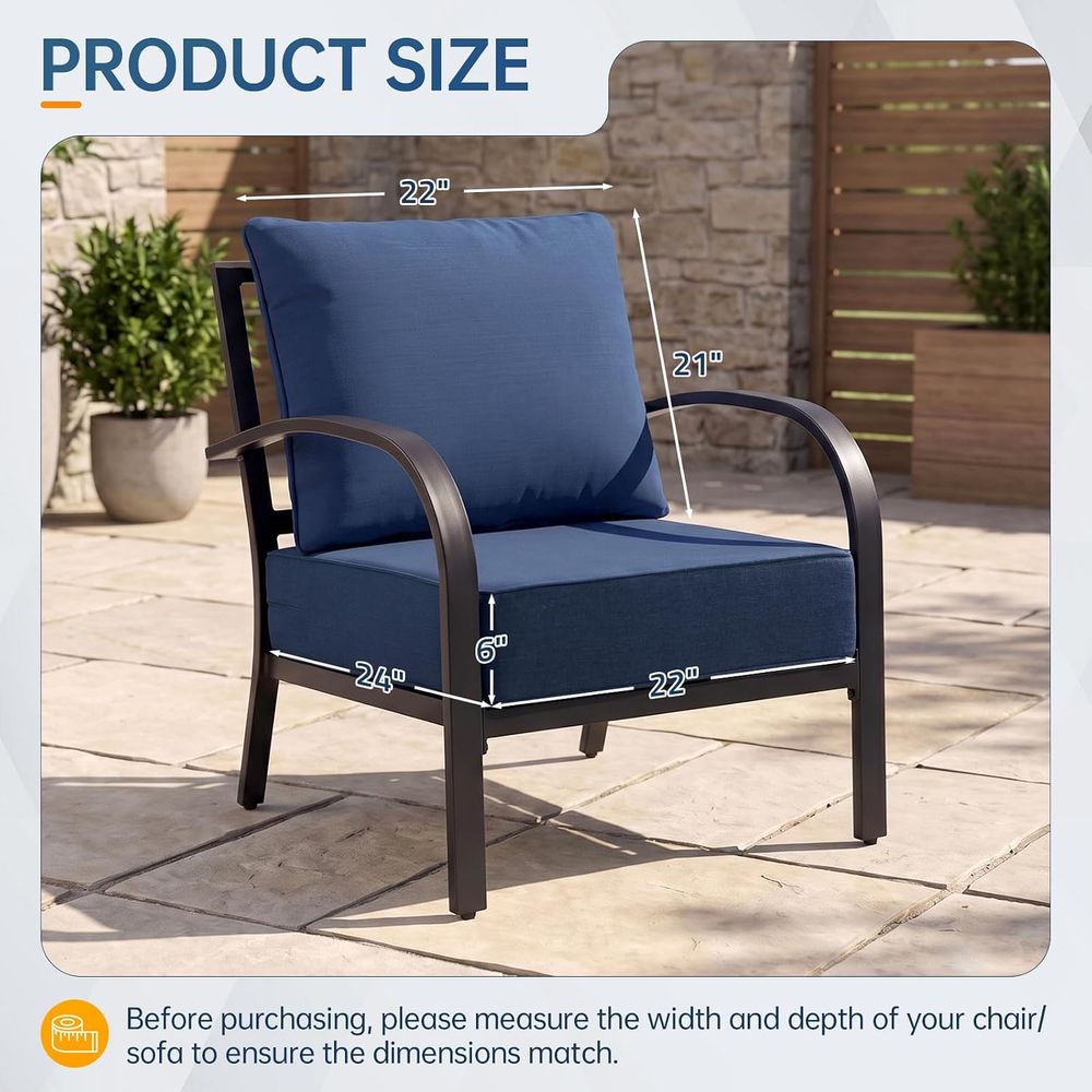 เบาะรองนั่งสำหรับเฟอร์นิเจอร์ก - Outdoor Furniture Patio บทวิจารณ์และราคา